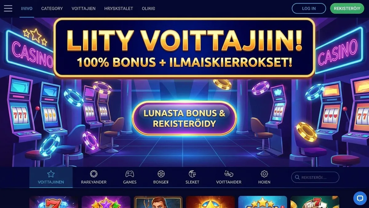 Rekisteröidy bonuksella